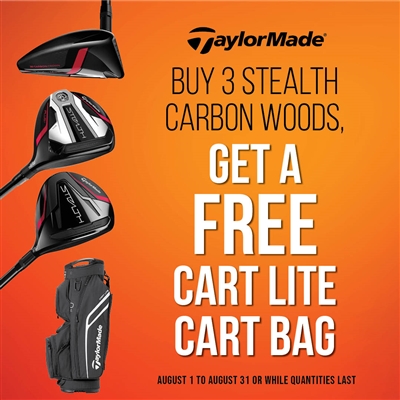 TaylorMade Stealth Package Special Offer with Free Cart Bag (Limited Time Offer)