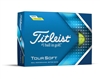 Titleist 2024 Tour Soft Golf Ball, Yellow