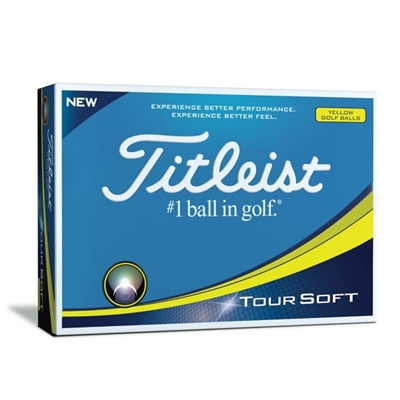 Titleist Tour Soft Golf Ball - Yellow (Prior Generation)