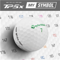 TaylorMade TP5X MYSYMBOL Custom Golf Balls