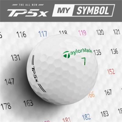 TaylorMade TP5X MYSYMBOL Custom Golf Balls