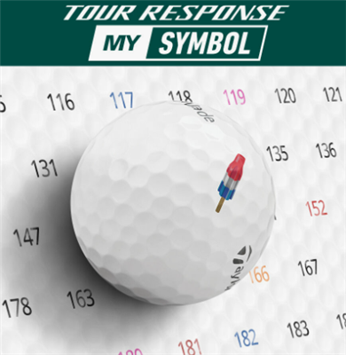 TaylorMade Tour Response MYSYMBOL Custom Golf Balls