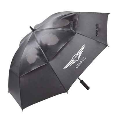 Wind Proof Custom Logo Umbrella (Black or Blue)