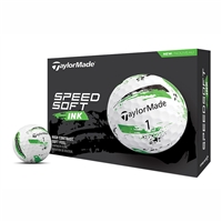 TaylorMade SpeedSoft Golf Balls, Green Ink