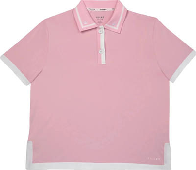 Tilley Women's Boxy Fit Polo, Pink