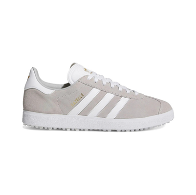 Adidas Unisex Gazelle Spikeless Golf Shoes, White/Grey