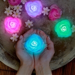 Rose Shaped Floating Led Lights Make Lovely Wedding Centerpiece | Nuptial Necessities