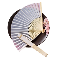 Silk Folding Fan Adds Touch of Elegance to Your Wedding or party  | Nuptial Necessities