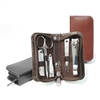 Personalized manicure set made in a bonded leather case
