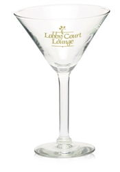 10 oz. Personalized Martini Glass favor for wedding reception | nuptial necessities