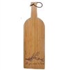 Personalized Wine Shaped Cheese Board made out of durable bamboo