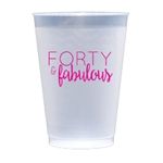 Personalized 12 oz. shatterproof frosted cups for wedding or party | affordable favor