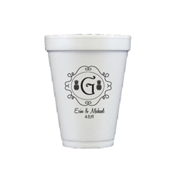 Serve Hot or Cold Beverages in These 12oz. Personalized Styrofoam Cups | Nuptial Necessities