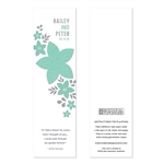 Personalized Paper Bookmark Embedded with Flower Seeds Wedding Favor | Nuptial Necessities