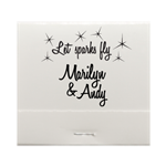 Personalized Match Book with 30 Matches Wedding or Party Favor | Nuptial Necessities