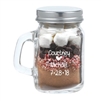 Custom Printed Hot Chocolate Kit in a Mason Jar | Nuptial Necessities