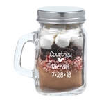 Custom Printed Hot Chocolate Kit in a Mason Jar | Nuptial Necessities