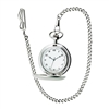 Personalized Pocket Watch Made Out of Brushed Stainless Steel | Nuptial Necessities