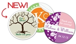 Customize your wedding favors with these full color 2" round label stickers