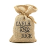 Personalized Natural Jute Wedding Favor Bag for a Green Wedding | Nuptial Necessities