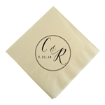 Personalized soft 3-ply soft beverage napkins for your wedding, birthday party or other celebration | Nuptial Necessities