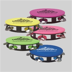 Shake It Up with Personalized Colorful Neon Wedding Tambourine Favors | Nuptial Necessities