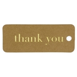 Vintage "Thank You" Favor Tags Made of Kraft Paper | Nuptial Necessities