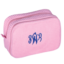 Waffle Weave Cosmetic Bag - Thoughtful Wedding Party Gifts for Women | Nuptial Necessities