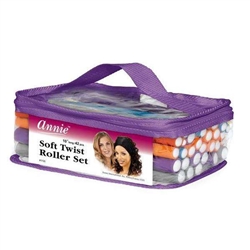 Annie Soft Twist Rollers Set XL, Assorted Sizes, 42 Count 10in Heatless Hair Curlers Set Asst. #1195