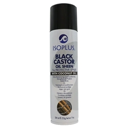 Isoplus Black Castor Oil Sheen Spray with Coconut Oil, 9 Oz.(EA)