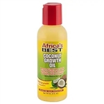 Africa's Best - Coconut Growth Oil, Enriched With Natural Vitamins & Essential Fatty Acids, Daily moisturizer or Hot Oil Treatment, Nourishes Your Scalp and Hair, 4oz (EA)