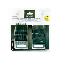 ANDIS MASTER MAGNETIC COMB SET 7PK SIZE 1/16â€³, 1/8â€³, 1/4â€³, 3/8â€³, 1/2â€³, 3/4â€³, 1â€³ (8 Pack)