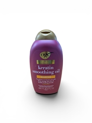 OGX Frizz-Free + Keratin Smoothing Oil Shampoo 13oz(EA)