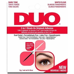 DUO 2-In-1 Brush-On Strip Lash Adhesive (Dark & Clear)(6PCS)