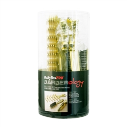 BABYLISS PRO BARBEROLOGY GOLD TRIO MIX STYLING COMB & HAIR CLIPS (INCLUDES FADE BRUSHES) #BBCKT15G
