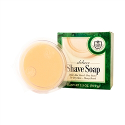 VEN DER HAGEN SHAVE SOAP DELUXE WITH ALOE VERA & SHEA BUTTER FOR DRY SKIN-HEAVY BEARD 2.5 OZ (12 Pack)