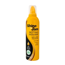 AMPRO SHINE N JAM SETTING MOUSSE EXTRA HOLD 12 OZ YELLOW