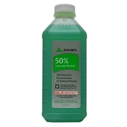 Swan 50% Isopropyl Alcohol Wintergreen Liquid Bottle Antiseptic 16 fl oz(EA)