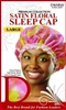 #11023 XL SATIN FLORAL SLEEP CAP / ASSORT (DZ)
