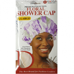 #11026 XL FLORAL SHOWER CAP / ASSORT (DZ)