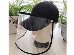 Baseball Cap Protective Face Mask Shield Cover Anti Saliva Anti Spitting