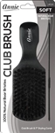 2120 Annie Soft Wood Club Boar Bristle Brush with Comb 7"(6pcs)