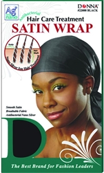 #22088 ANTIBACTERIAL SATIN WRAP / BLACK (DZ)