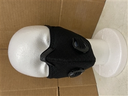 Black Cotton Cover Adjustable Double Valve Filter Mask Washable (12 Pack)