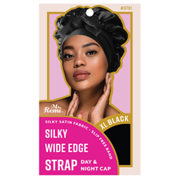 Ms. Remi Silky Wide Edge Strap Day & Night Cap, XL Black #3701 (EA)