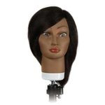 Annie Hairkins Series Mannequin Head 14 Inch-16 Inch Eunice 100% Human Hair #4808