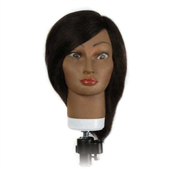 Annie Hairkins Series Mannequin Head 14 Inch-16 Inch Eunice 100% Human Hair #4808