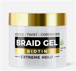 TYCHE Braid Lock Gel with Biotin & Tea Tree Oil 16.9oz(EA)
