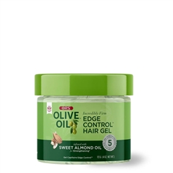 ORS Olive Oil Edge Control Hair Gel Infused with Sweet Almond Oil for Strengthening 4 oz(EA)