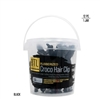 BTL - Rubberized Croco Hair Clip Black 12pcs(Jar)